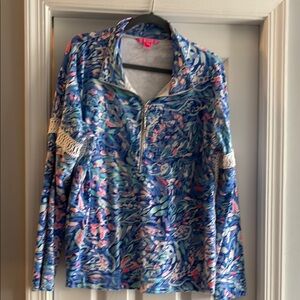 Colorful Zip-Up Pullover